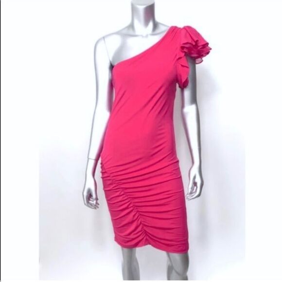 NWT Bebe One-Shoulder Dress Size Small - Picture 1 of 6